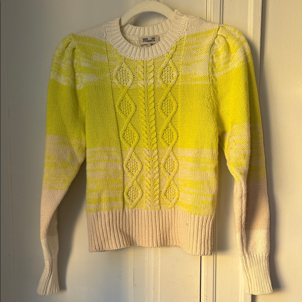 Baum Und Pferdgarten Wool Cable Knit Sweater